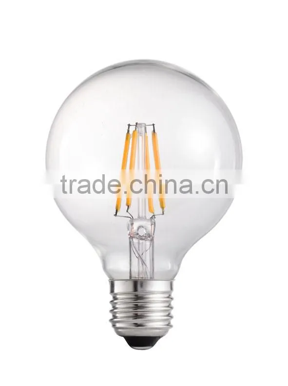 slim 220v g125 filament led bulb light g80 g95 g125 led 220v e27 led edison light g125 880lm led filament globe edison bulb