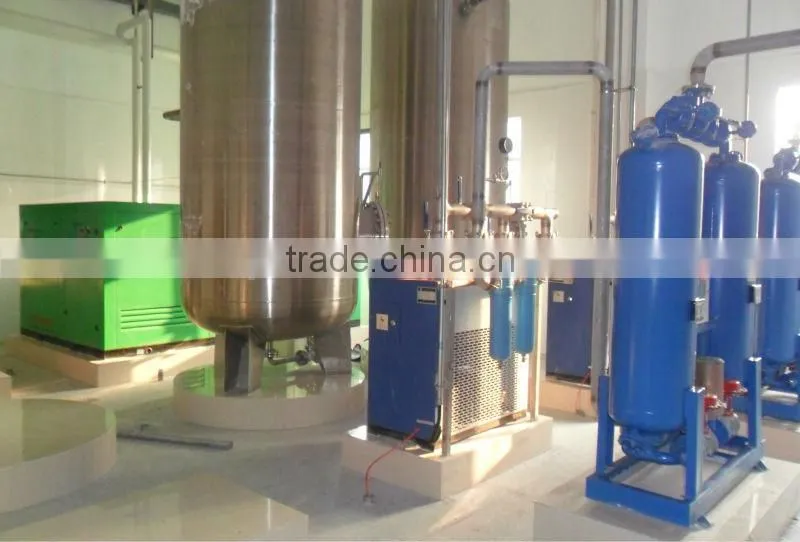 oil free 8bar air compressor for food industry