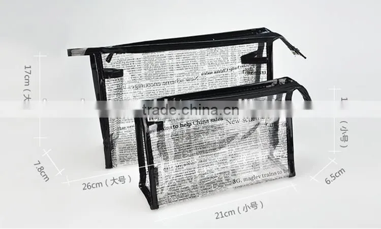 2015 Hottest Transparent Cosmetic PVC Bag Wholesale in China