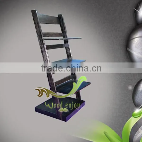 2016 Hot Sales Natural Wood Pattern Black Walnut Wood Shelf/Wood Shelf