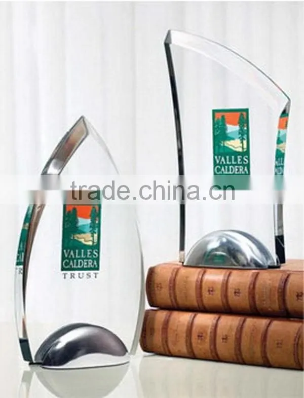 Fashionable top sell clear diamond acrylic trophy