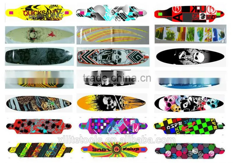 Drop through downhill long skateboard