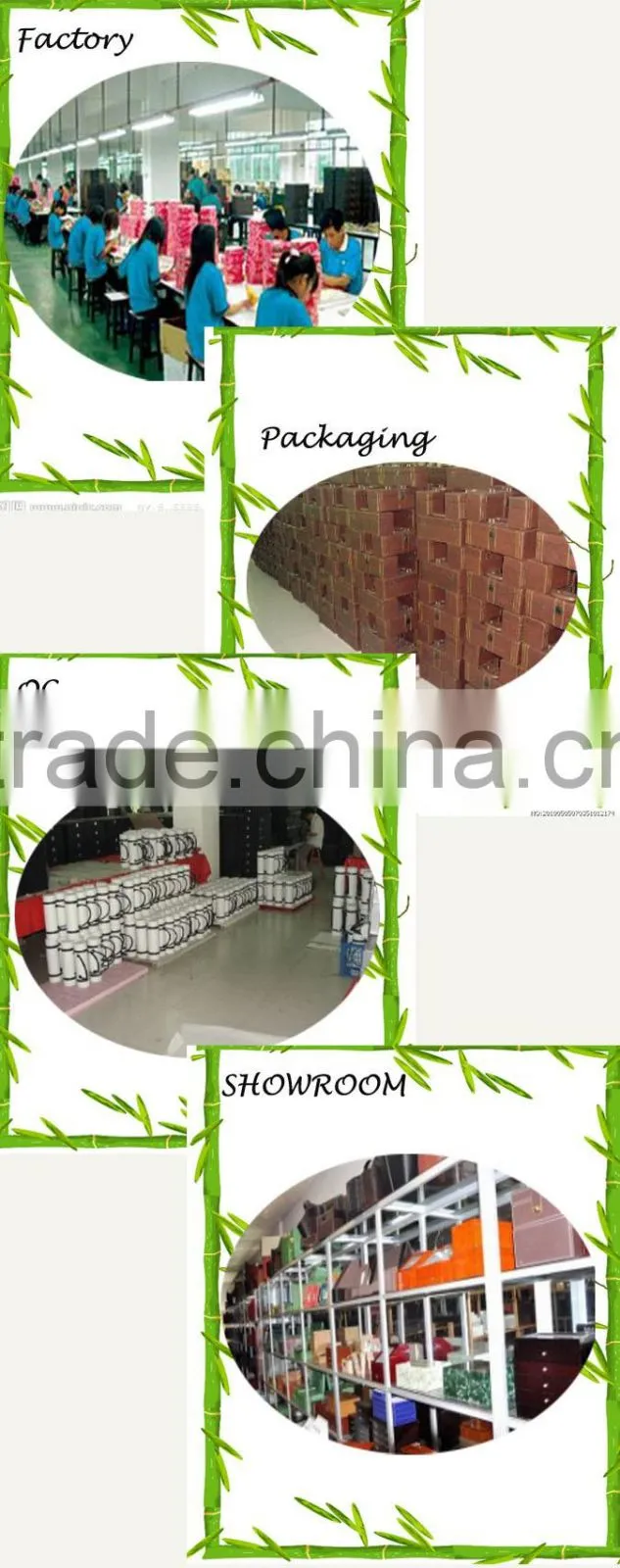 Wonderful color leather makeup box with 6 drawers