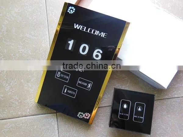 Supply pretty hotel doorbell touch panel switch with cheap price