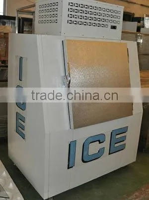 Outdoor refrigerated ice tank /ice storage bin with single door