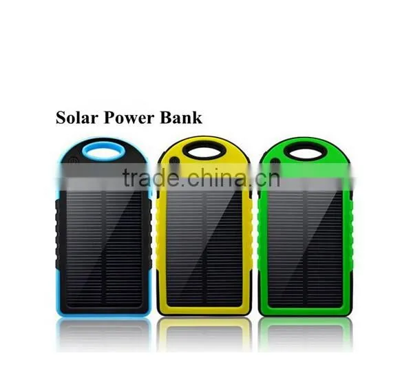 Manufacturer china,10000mAh portable solar charger solar cell phone charger with CE ROHS