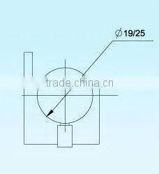 Stainless steel pipe to wall pipe fixer-HS07SL02