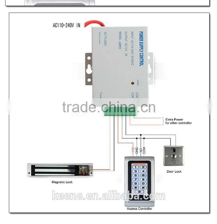 Door Access Control Controller Waterproof IP68 Metal Case RFID Reader Keypad /SY5000W