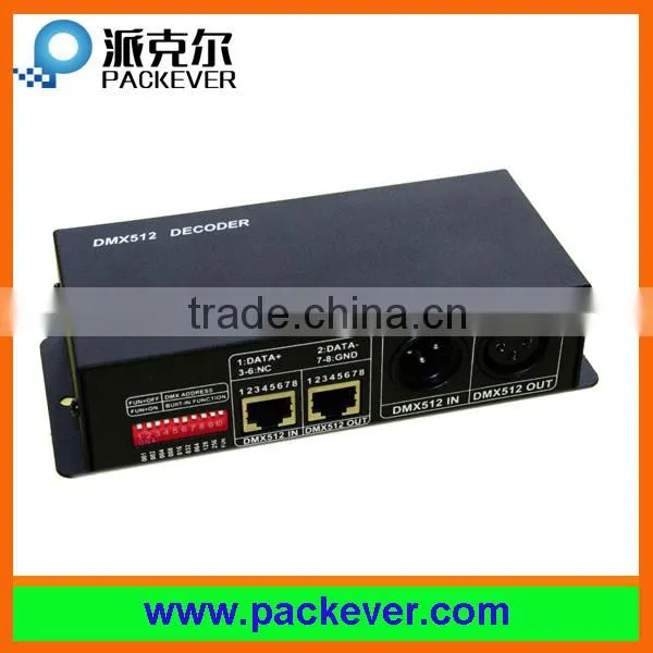 DC12V-24V 3 channels RGB LED DMX512 decoder, RGB 3CH DMX decoder