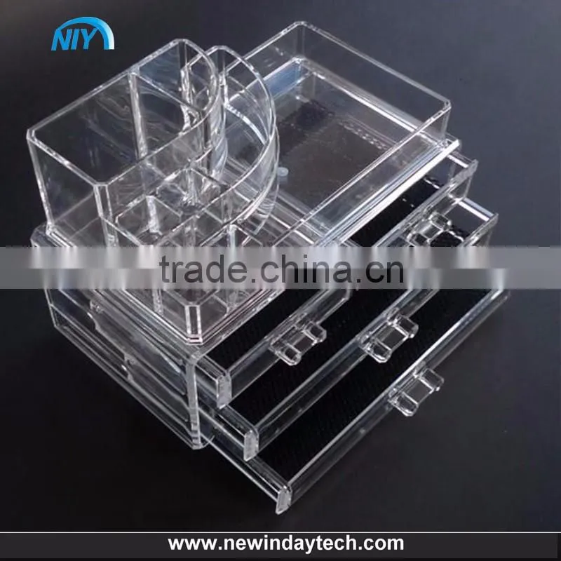 acrylic makeup organizer cosmetic organizer and Large Jewerly Chest or makeup storage ideas Case Lipstick