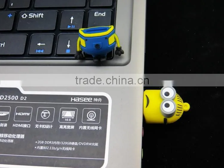 Wholesale usb flash drive 2 gb 1GB 2GB 4GB 8GB 16GB 32GB 64GB 128GB 256GB cartoon character usb flash drive