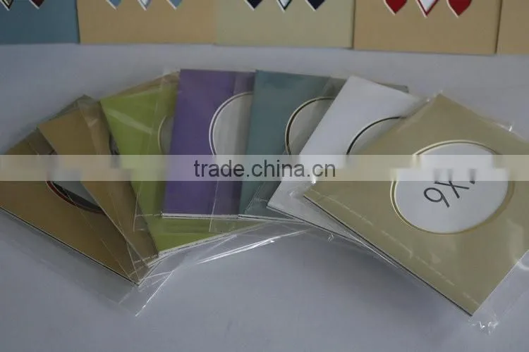 Promotional gift outer size 6*8" inner cut 4x6" picture paper frame card