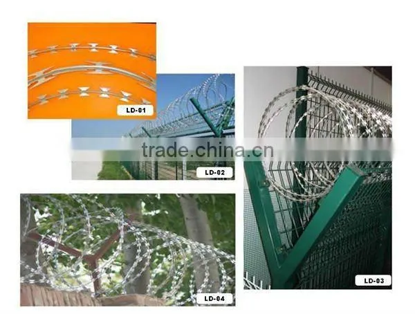 concertina razor blade wire