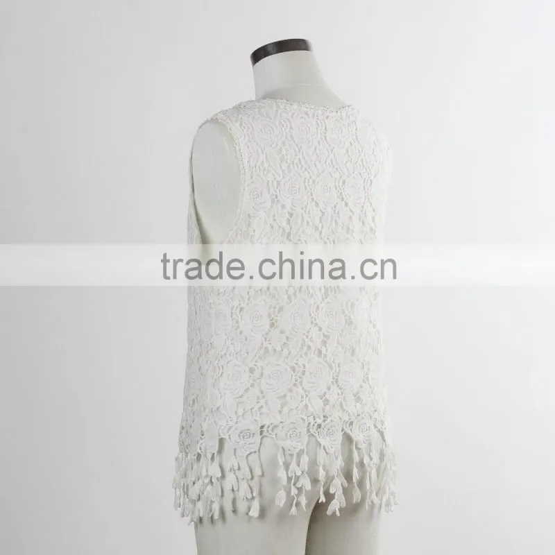 F5S12100 Fashion Design Women Lace Tank Top
