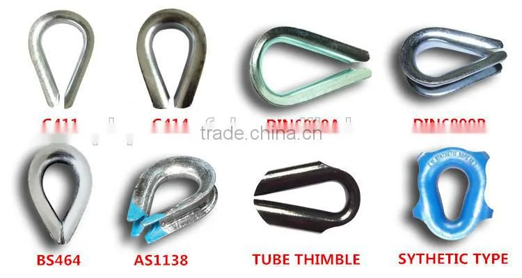 U.S. TYPE STANDARD CARBON STEEL G414 HEAVY DUTY CABLE THIMBLE