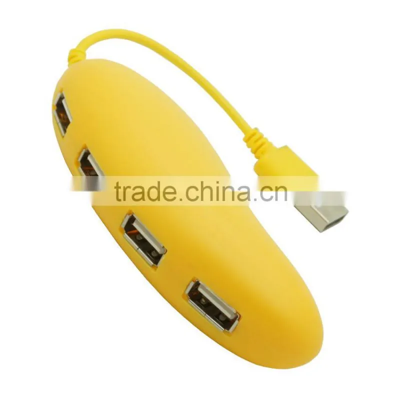 Fashion Portable Hi-speed USB 2.0 HUB With 4 Ports For Smartphones/MP3 Notebook/Tablet Computer PC Peripherals Accessories