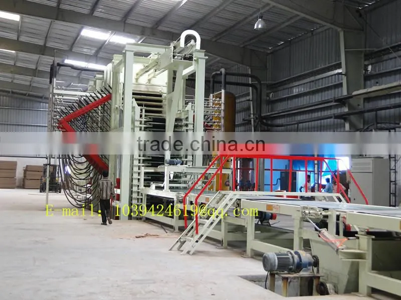 low waste and good quality particle board line/less material particle board line