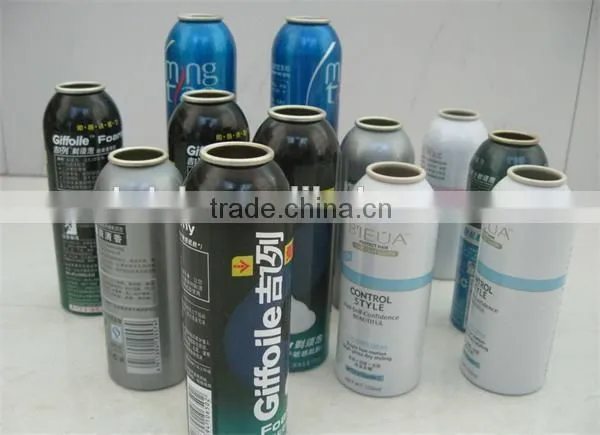Aluminum empty aerosol body spray can