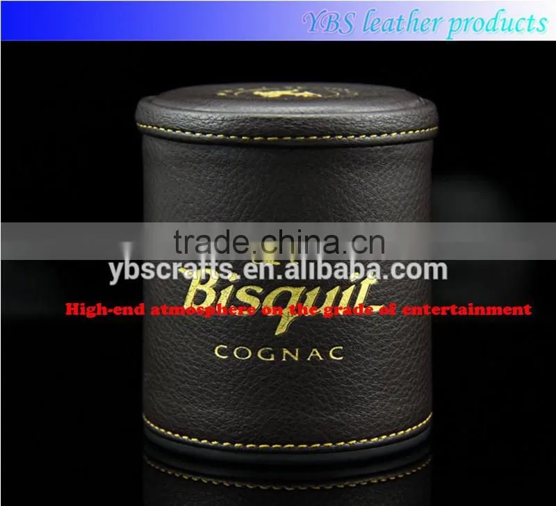 wholsale custom classical leather dice cup for entertainment