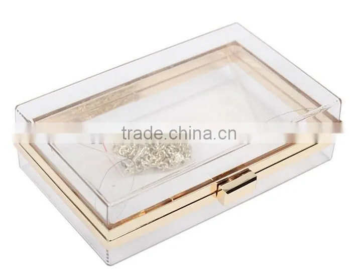 Fashion design ladies party evening acrylic clutch bag