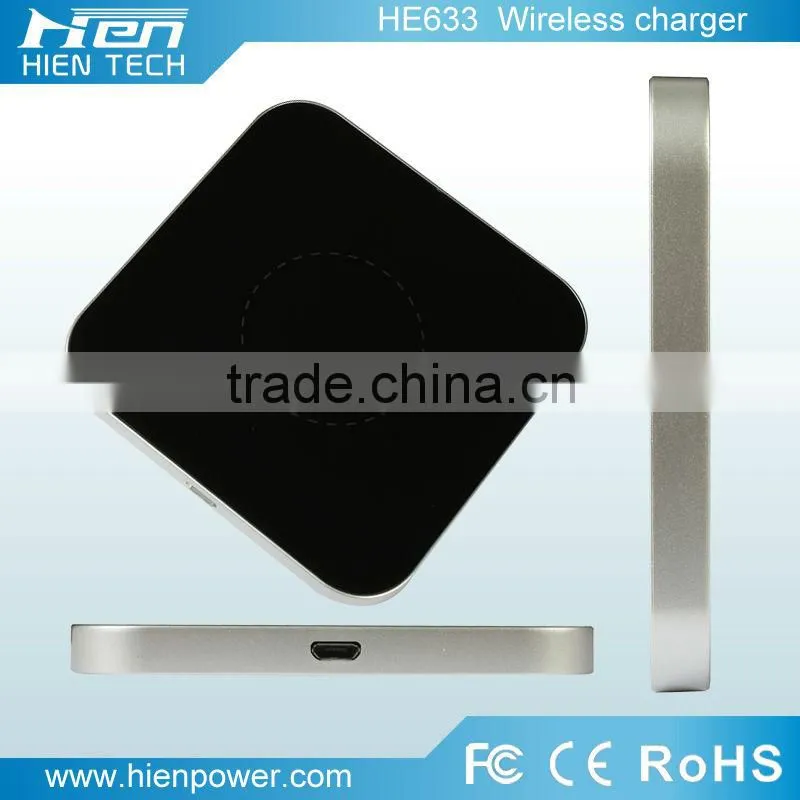 Ultra thin Qi induction charging pad Slim 5V1A Qi wireless charger