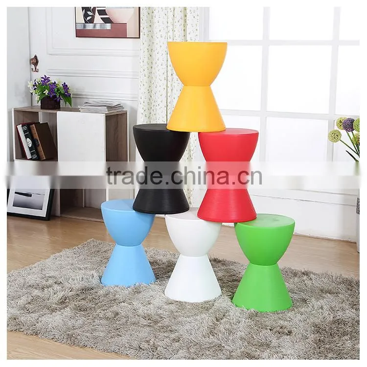 Short colorful plastic stools for sale