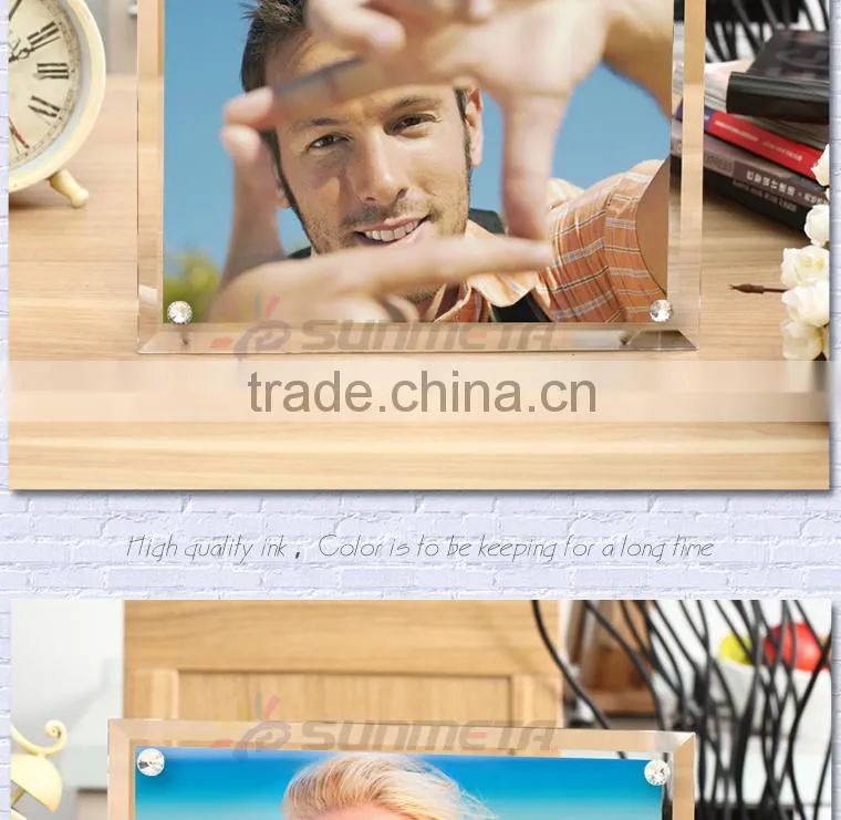 Sunmeta sublimation heat press glass photo frame 280*230*10(BL-09)