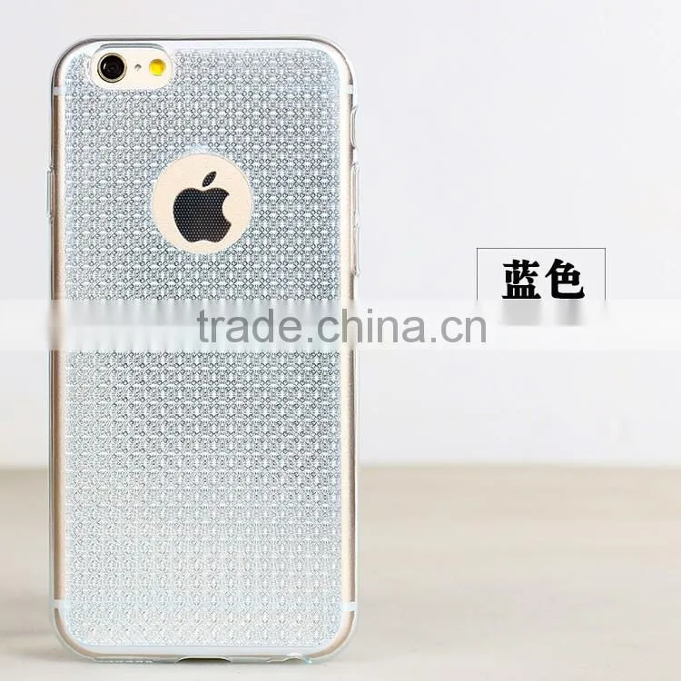2016 New arrival luxury bling glitter shining soft tpu cases for iphone 6