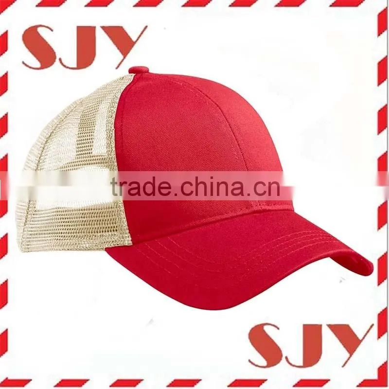Blank Flexfit Trucker Cap Fitted Mesh And Cotton Hat