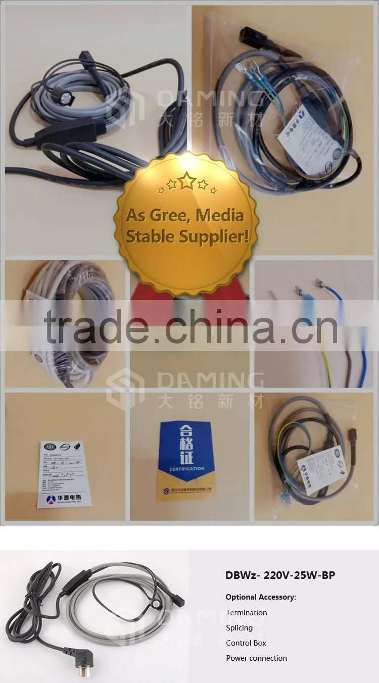 China supplier Innovative soil heating cable 12v heat trace cable heat trace