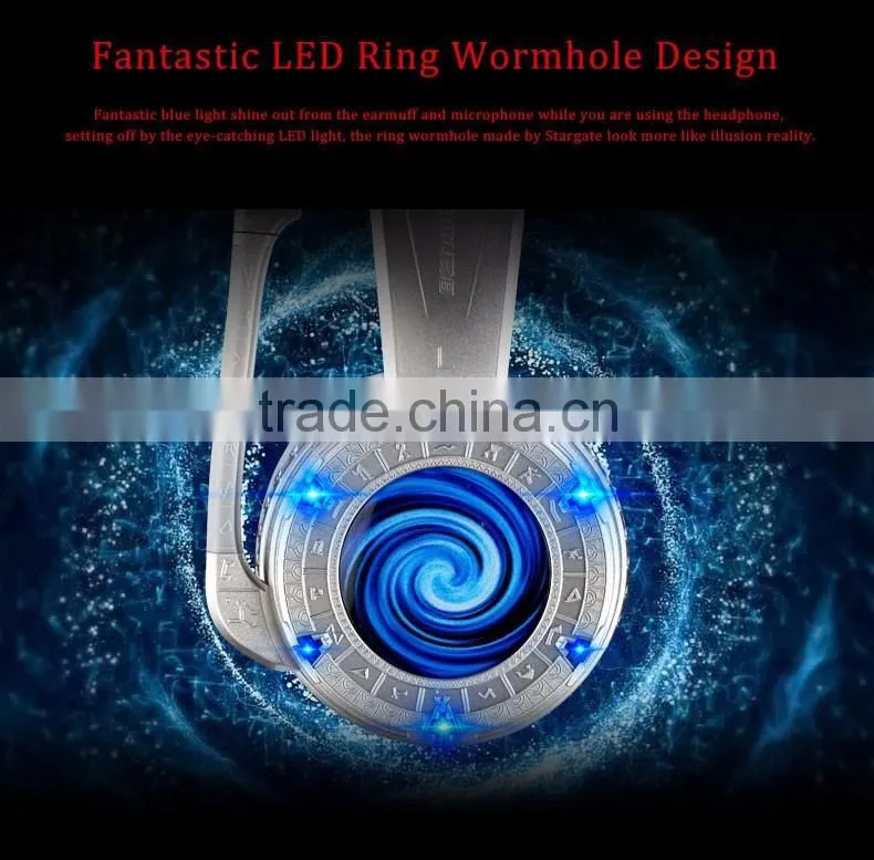 BENWIS H200 gaming headset stereo surround sound usb pc computer vibration game headset with microphone voice control led light