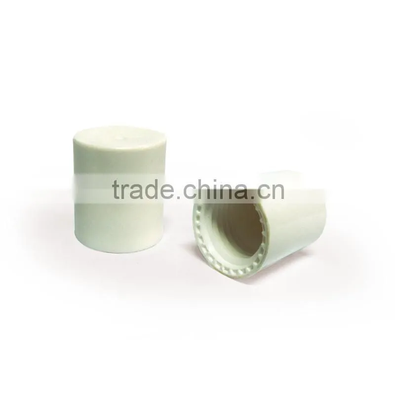 Specialized D19 white lipstick packaging tube plastic cap