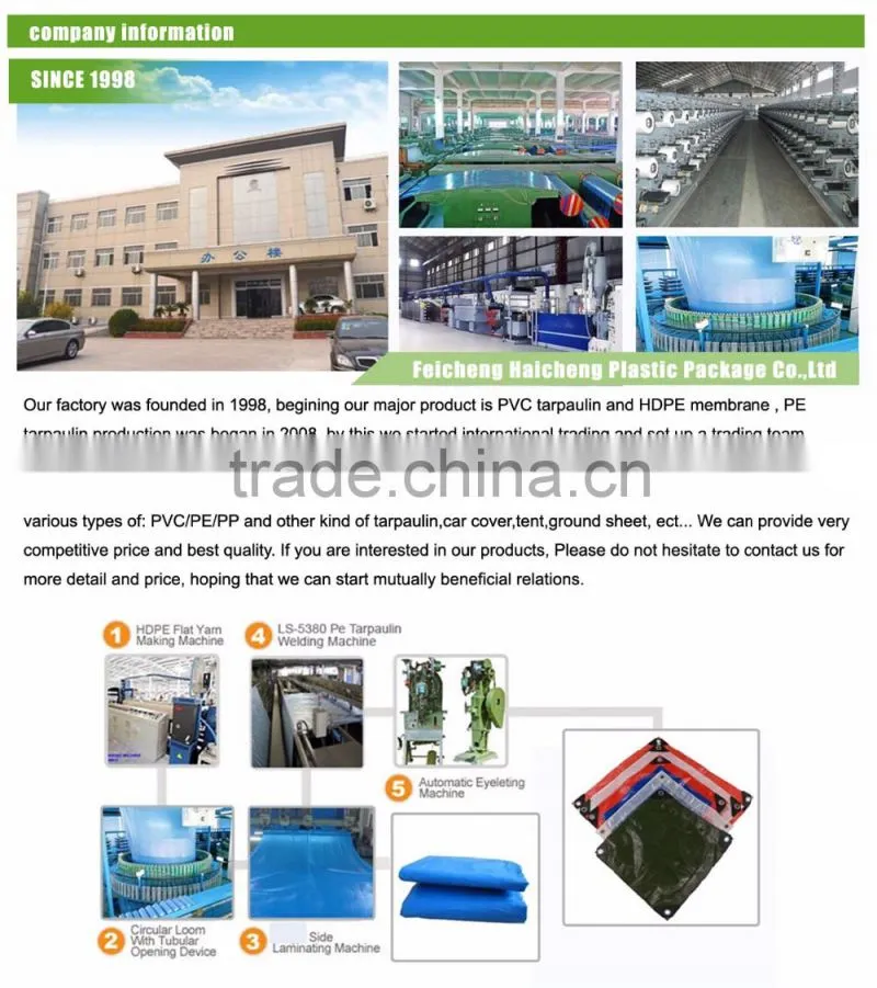 blue/white covering pp tarpaulin - plastic canvas, PE tarpaulin