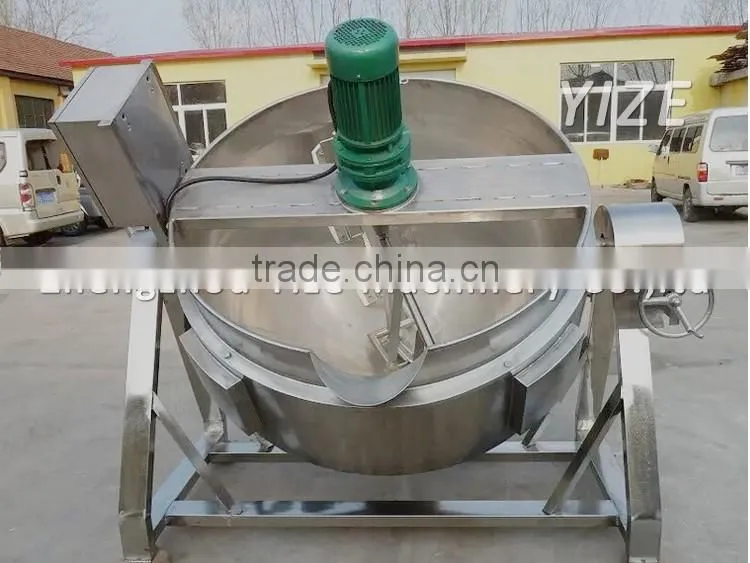 Commercial electric cooking pot / sugar cooking jacketed kettle for sale