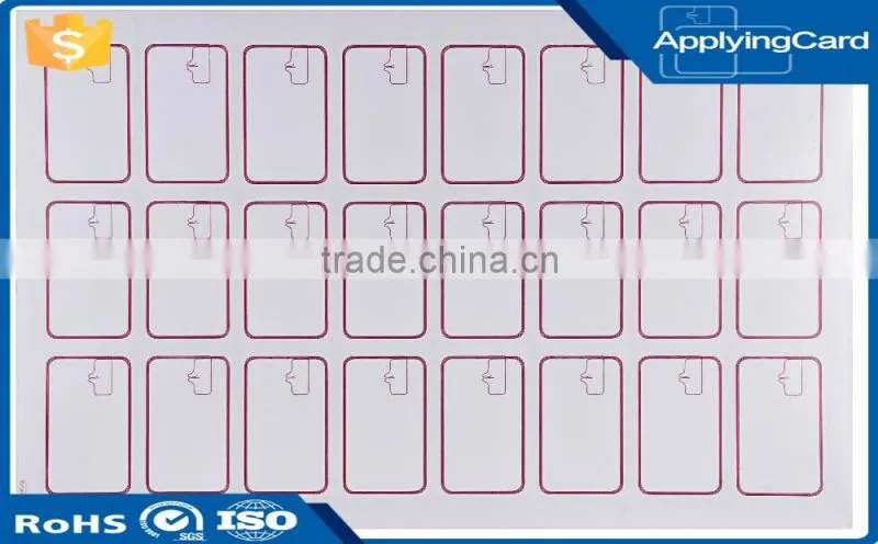 Smart Card RFID inlay Prelam 13.56MHZ for card production