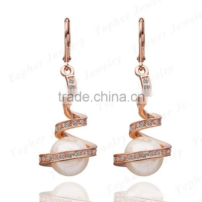 Wholesale rhodium plated 925 sterling silver pearl jewelry