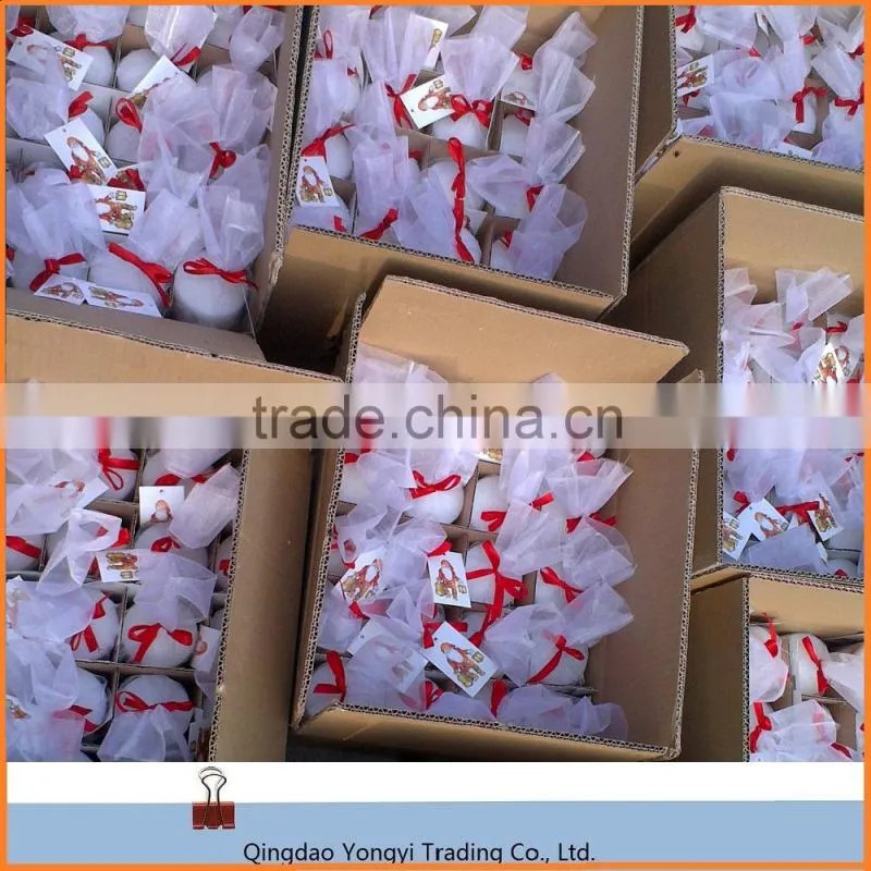 Wholesale Cheap Flameles White Christmas Pillar Candle wax