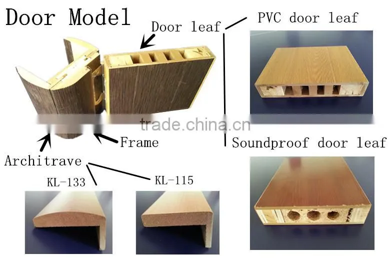 hot sale pvc armor indian main door design mdf wooden door