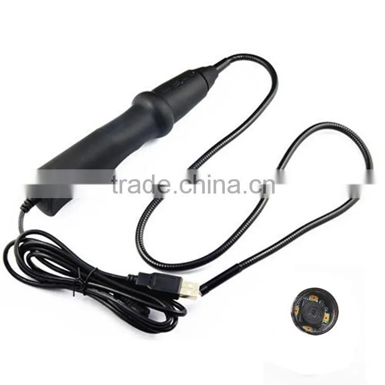 protable dia 7mm waterproof handle usb inspection borescope infrared camera