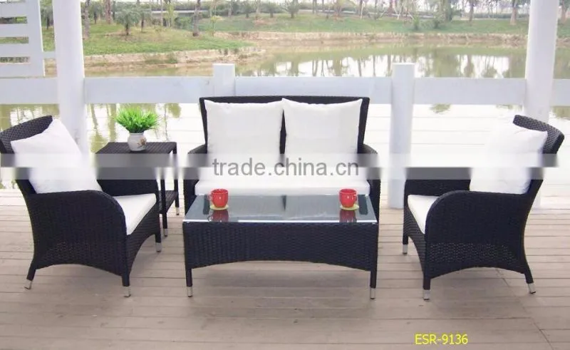 Outdoor wicker furniture in a variety of styles