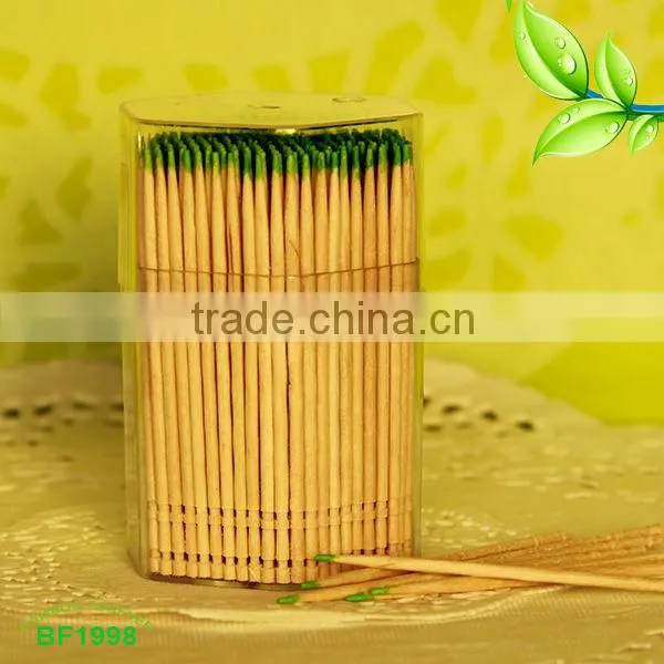 hot sale Full transparent jar Mint Wooden toothpicks