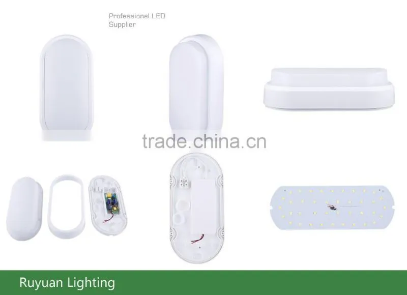 oval 12w 850lm bulkhead lamp