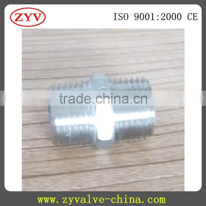 Hex Nipple 1/2" Male x 1/2" Male 304 Stainless Steel Threaded Pipe Fitting