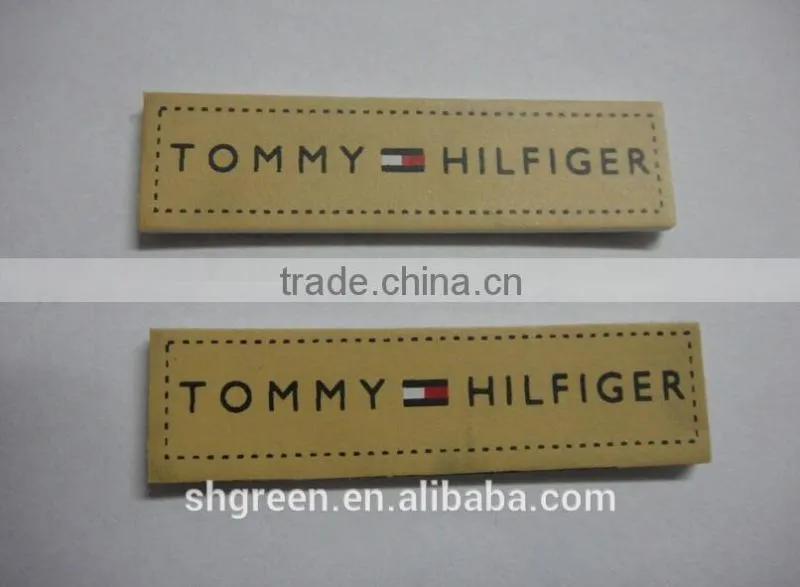 Famous wear collection leather label