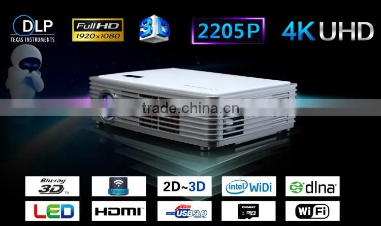 2015 Best Sales 4K Smart Projector / 4K Proyector / 4K Beamer Z2000SD