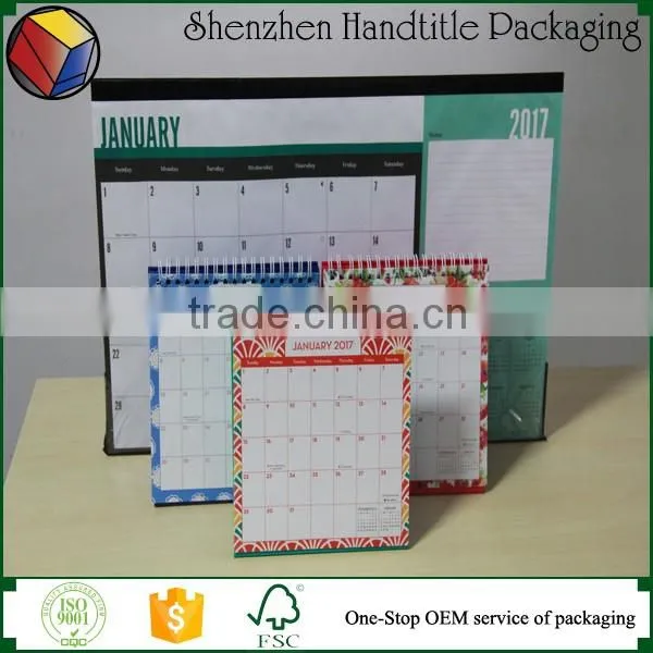 2017 new year paper islamic table desk advent hijri calendar factory