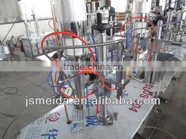 semiautomatic aerosol filling machine