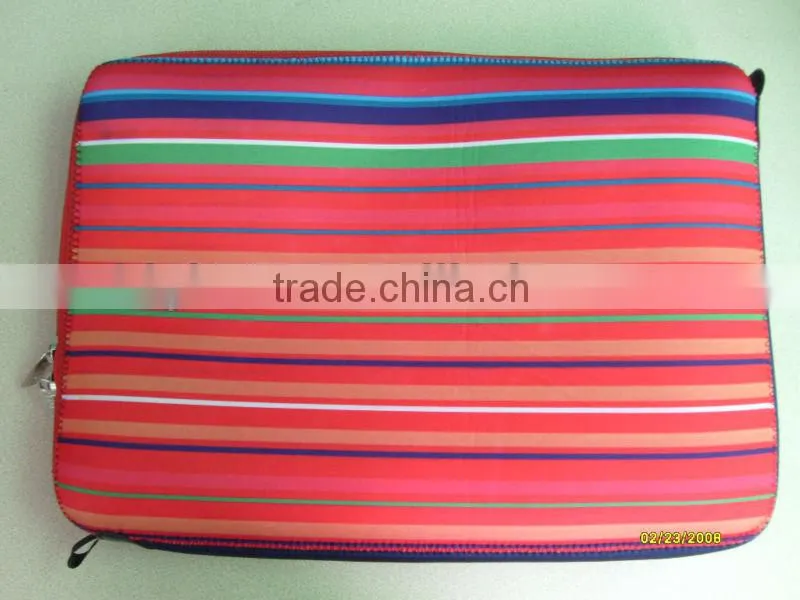 (New Arrival)Neoprene Strip Fashionable laptop Sleeve
