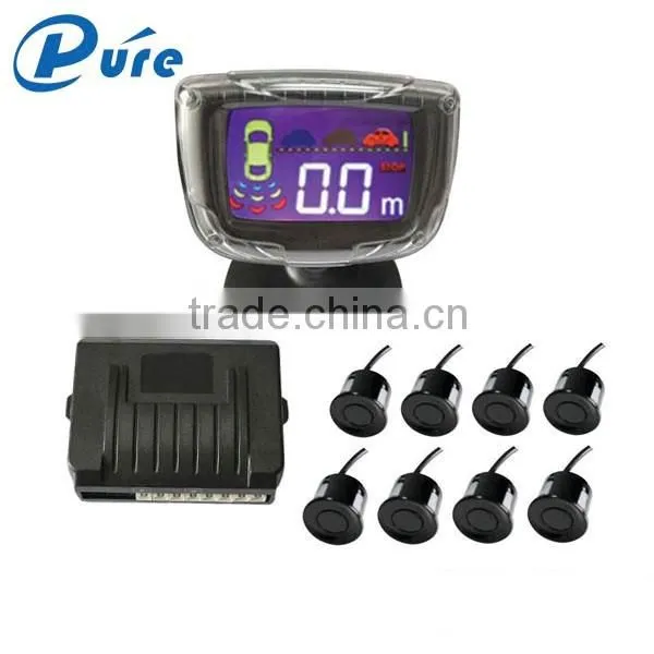 LCD Display Car Parking Sensor Reverse Backup Radar System with 8 Sensors