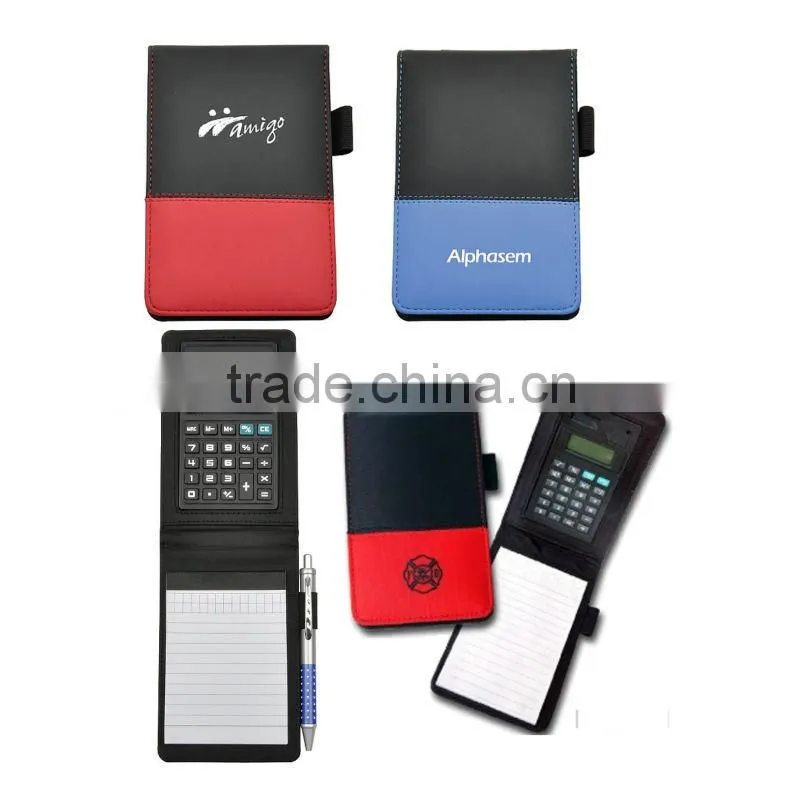 pu notebooks with calculator